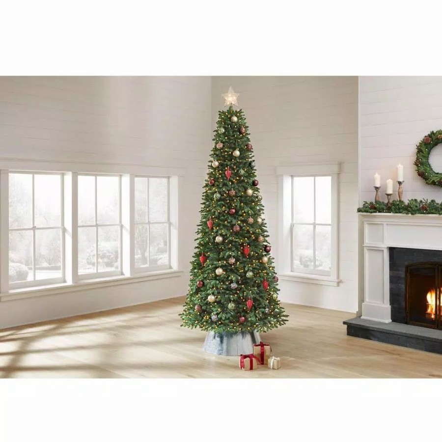 Christmas Trees * | Home Decorators Collection 9 Ft Chelsey Balsam Fir Led Pre-Lit Artificial Christmas Tree With 1100 Surebright Warm White Lights