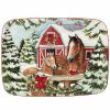 Kitchen & Dining Room * | Homestead Christmas Rectangular Platter Small