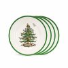 Kitchen & Dining Room * | Spode "Christmas Tree" Set Of 4 10.5In Dinner Plates Home