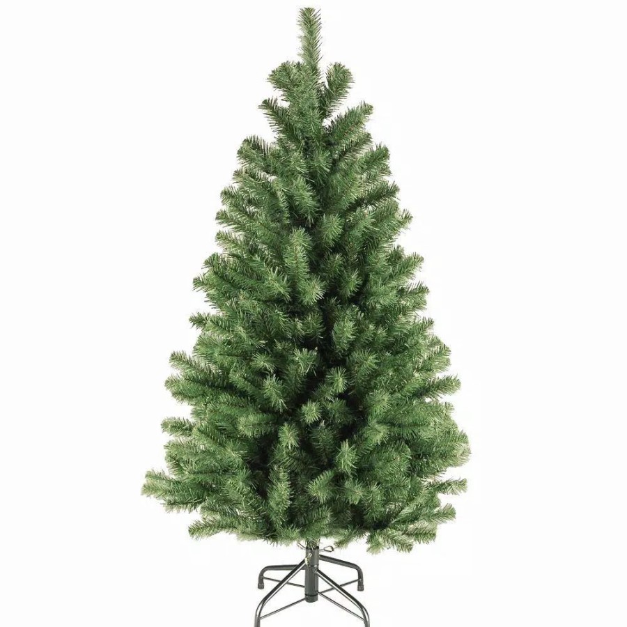 Christmas Trees * | Home Accents Holiday 4.5 Ft. North Valley Spruce Unlit Artificial Christmas Tree