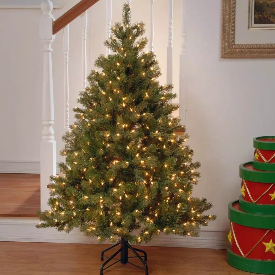 Christmas Trees * | National Tree Company 4.5 Ft. Downswept Douglas Fir Artificial Christmas Tree With Clear Lights