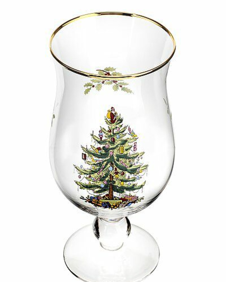 Kitchen & Dining Room * | Spode Christmas Tree Set Of 4 Tulip Glasses Home