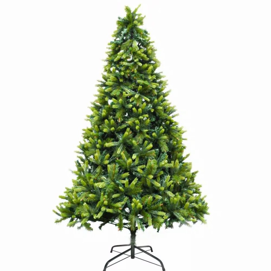 Christmas Trees * | Aleko 9 Ft. Unlit Traditional Artificial Christmas Holiday Tree