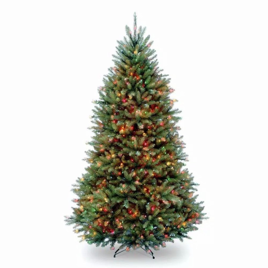 Christmas Trees * | National Tree Company 7.5 Ft. Pre-Lit Dunhill Fir Hinged Artificial Christmas Tree With Multi-Color Lights