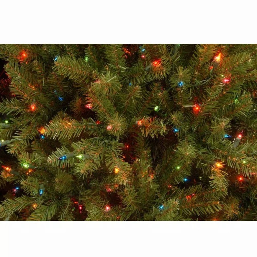 Christmas Trees * | National Tree Company 7.5 Ft. Pre-Lit Dunhill Fir Hinged Artificial Christmas Tree With Multi-Color Lights