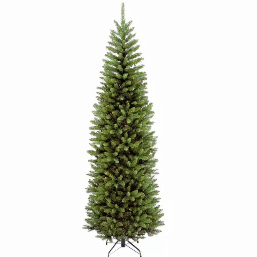 Christmas Trees * | National Tree Company 7 Ft. Kingswood Fir Pencil Hinged Artificial Christmas Tree