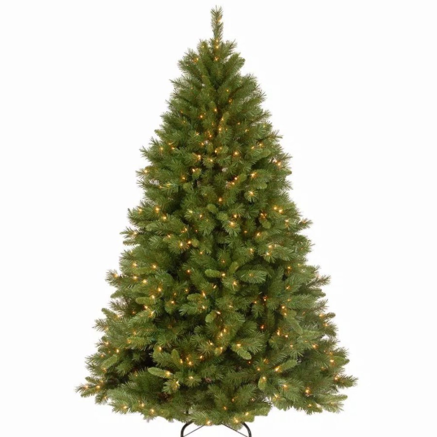 Christmas Trees * | National Tree Company 7-1/2 Ft. Winchester Pine Hinged Artificial Christmas Tree With 500 Clear Lights