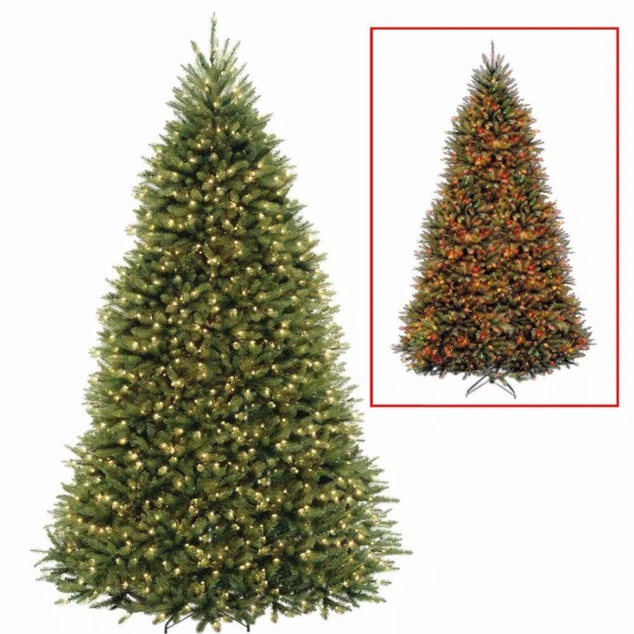 Christmas Trees * | National Tree Company 9 Ft. Powerconnect Dunhill Fir Artificial Christmas Tree With Dual Color Led Lights