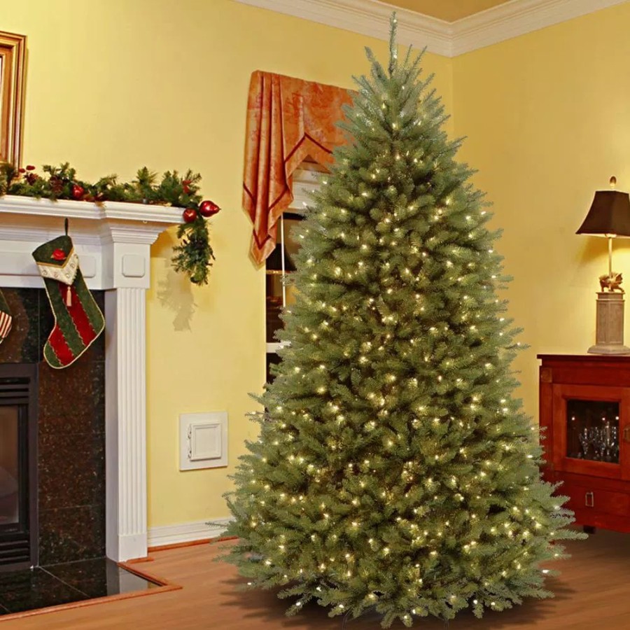 Christmas Trees * | National Tree Company 9 Ft. Powerconnect Dunhill Fir Artificial Christmas Tree With Dual Color Led Lights