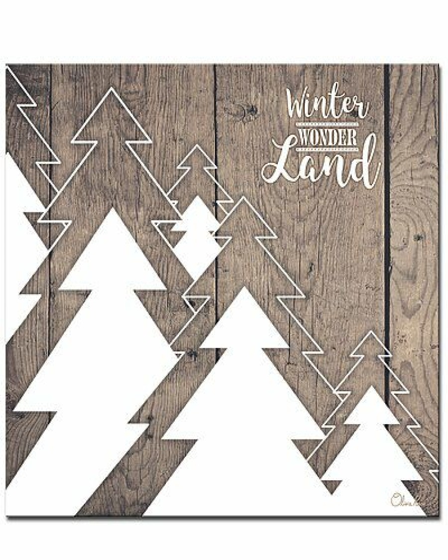 Mirrors & Wall Art * | Christmas Many Trees Wrapped Canvas Wall Art By Olivia Rose Home