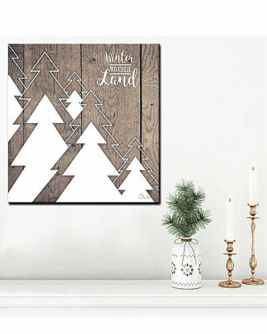 Mirrors & Wall Art * | Christmas Many Trees Wrapped Canvas Wall Art By Olivia Rose Home