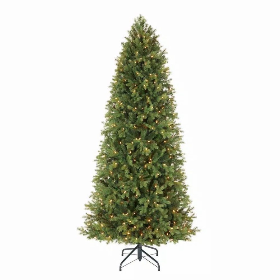 Christmas Trees * | Home Decorators Collection 7.5 Ft Lachlan Balsam Fir Slim Led Pre-Lit Artificial Christmas Tree With 460 Color Changing Lights With 7 Functions