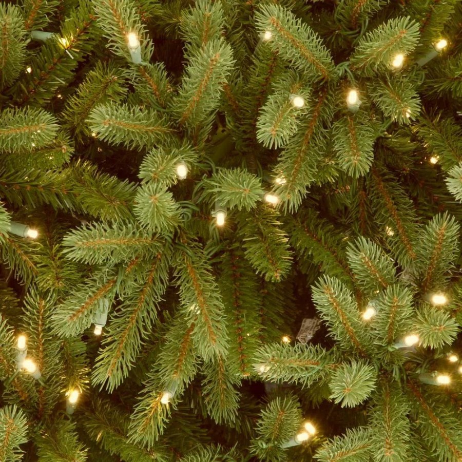 Christmas Trees * | National Tree Company 6.5 Ft. Jersey Fraser Fir Slim Artificial Christmas Tree With Clear Lights