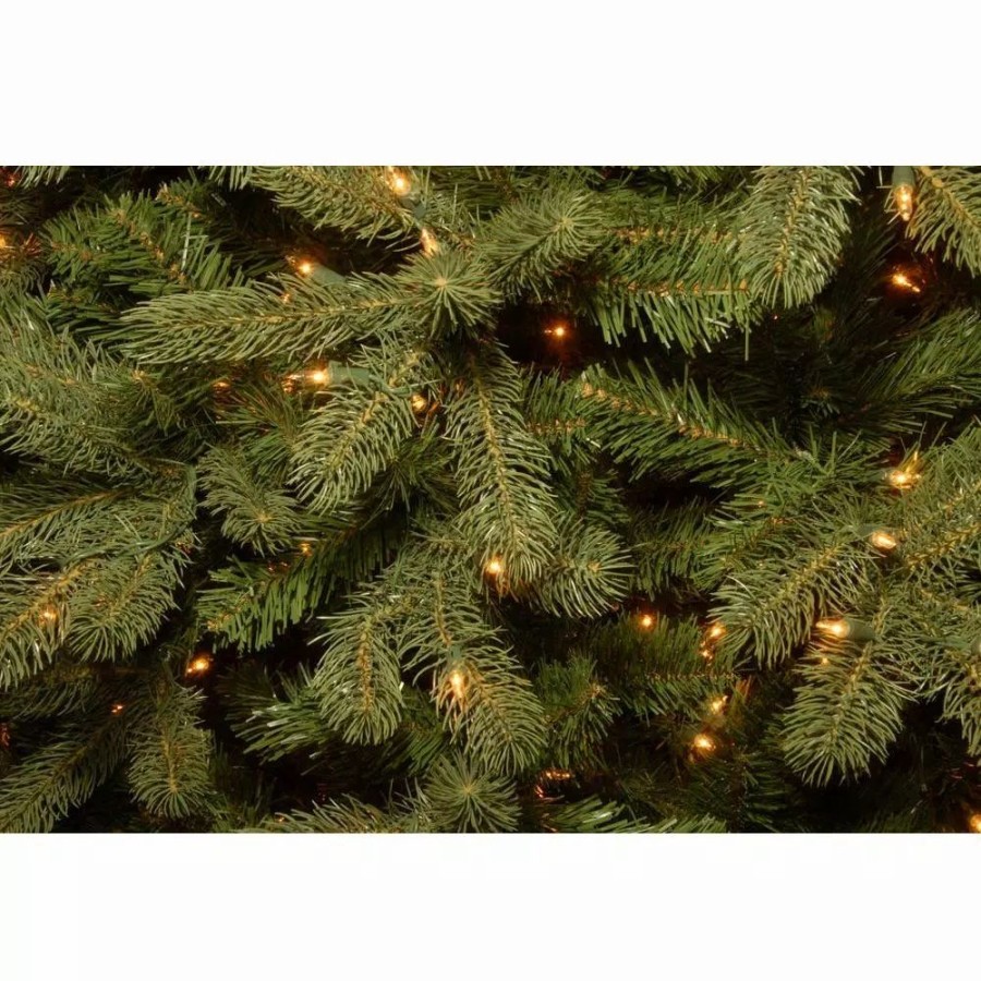 Christmas Trees * | National Tree Company 7.5 Ft. Pre-Lit Green Douglas Fir Down Swept Artificial Christmas Tree With Clear Lights