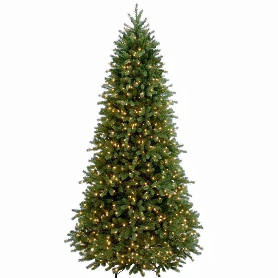 Christmas Trees * | National Tree Company 7-1/2 Ft. Feel Real Jersey Fraser Slim Fir Hinged Artificial Christmas Tree With 800 Clear Lights