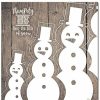 Mirrors & Wall Art * | Christmas Snowman Wrapped Canvas Wall Art By Olivia Rose Home