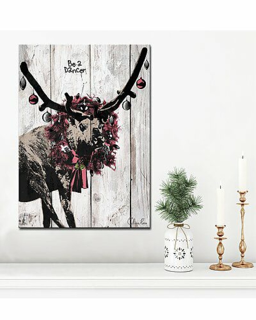 Mirrors & Wall Art * | Christmas Dancer Wrapped Canvas Wall Art By Olivia Rose Home