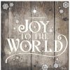 Mirrors & Wall Art * | Christmas Joy To World Wrapped Canvas Wall Art By Olivia Rose Home