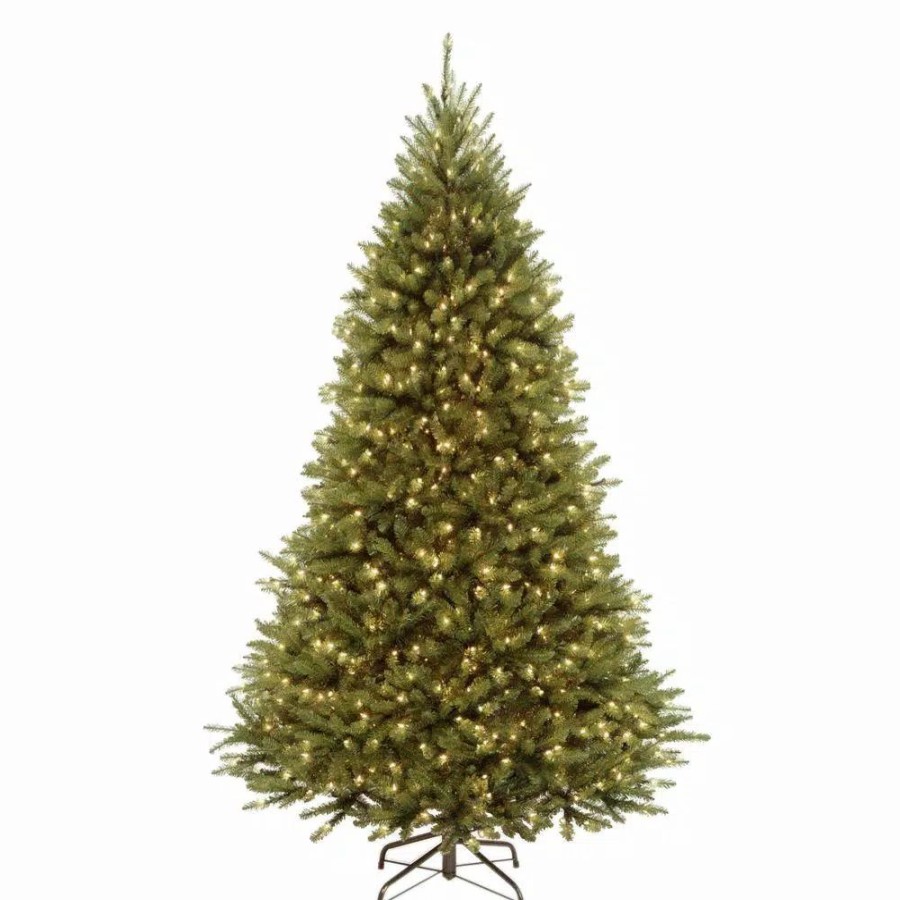 Christmas Trees * | National Tree Company 7.5 Ft. Powerconnect Kingswood Fir Artificial Christmas Tree With Dual Color Led Lights