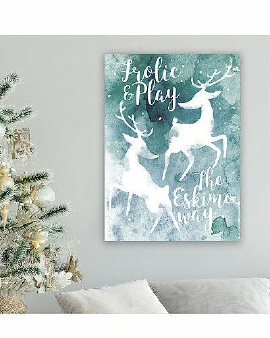 Mirrors & Wall Art * | Frolic Wrapped Canvas Christmas Wall Art By Chichi Decor Home