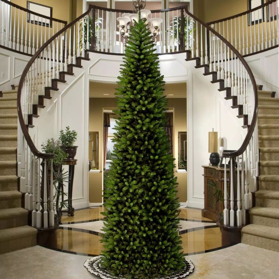 Christmas Trees * | National Tree Company 14 Ft. Kingswood Fir Pencil Artificial Christmas Tree