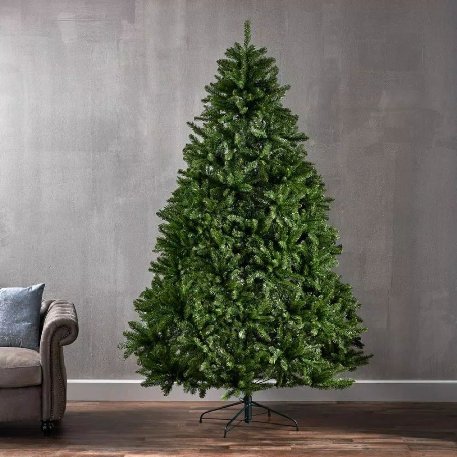 Christmas Trees * | Noble House 7.5 Ft. Unlit Norway Spruce Hinged Artificial Christmas Tree