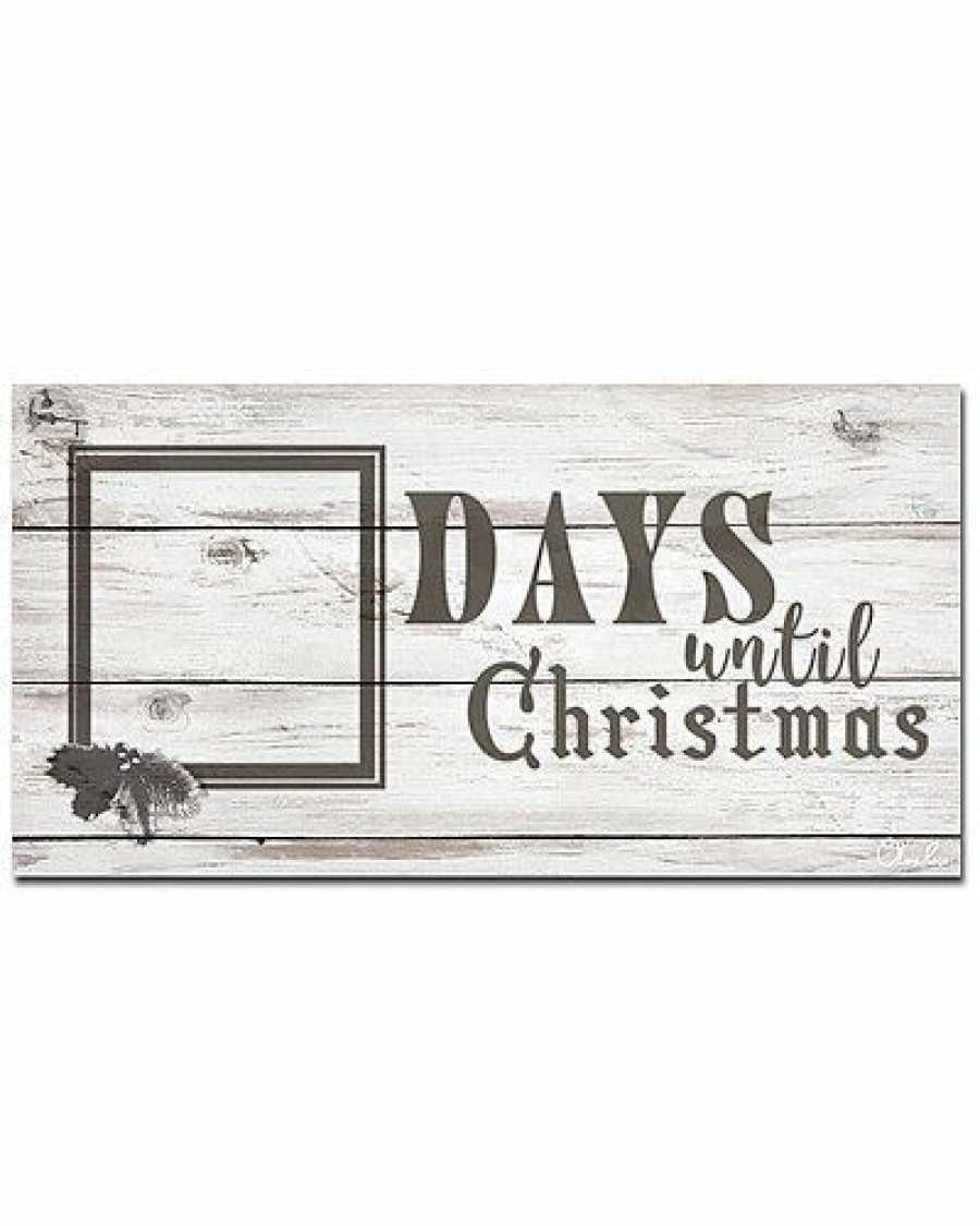 Mirrors & Wall Art * | Days Til Christmas Artplexi Dry-Erase Advent Calendar By Olivia Rose Home