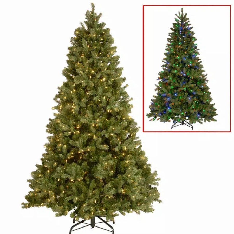 Christmas Trees * | National Tree Company 10 Ft. Downswept Douglas Fir Artificial Christmas Tree With Dual Color Led Lights