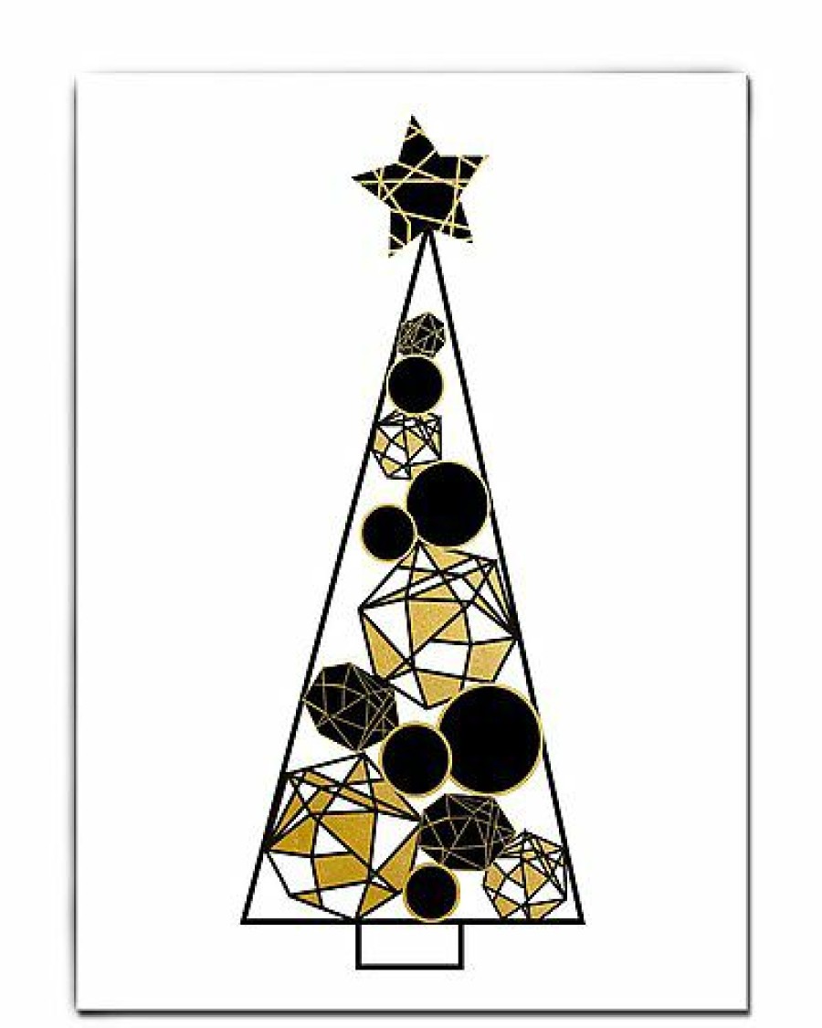 Mirrors & Wall Art * | Glam Tree Wrapped Canvas Christmas Wall Art By Chichi Decor Home