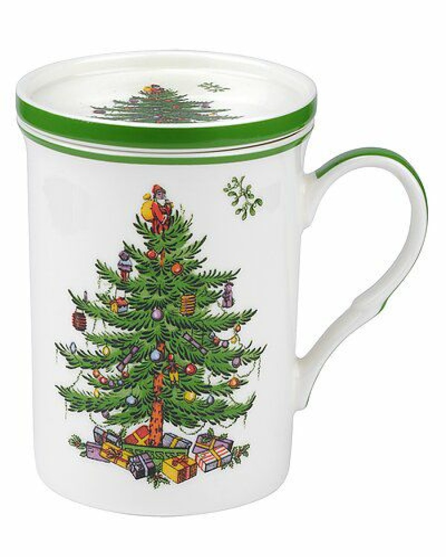 Kitchen & Dining Room * | Spode Christmas Tree Mug & Coaster Set Home