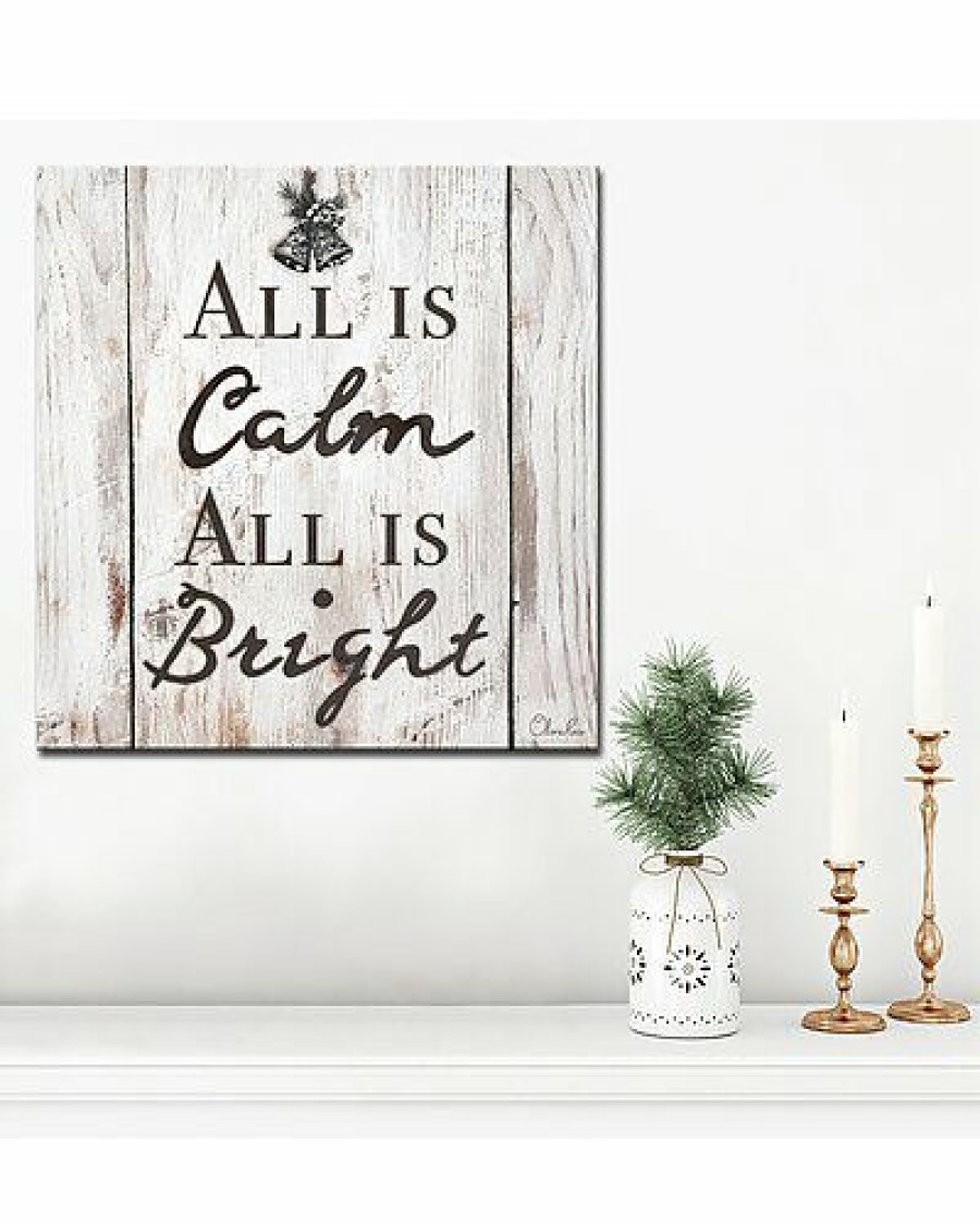 Mirrors & Wall Art * | Christmas Silent Night Wrapped Canvas Wall Art By Olivia Rose Home