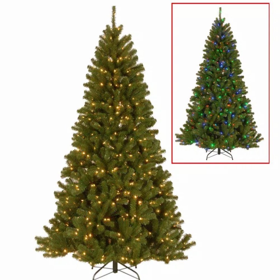 Christmas Trees * | National Tree Company 7.5 Ft. North Valley Spruce Artificial Christmas Tree With Dual Color Led Lights