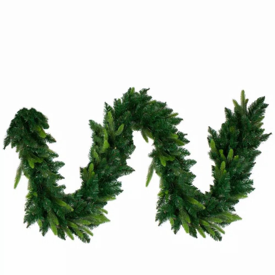 Christmas Greenery * | Northlight 9 Ft. X 10 In. Pre-Lit Led Gunnison Pine Artificial Christmas Garland With Clear Lights