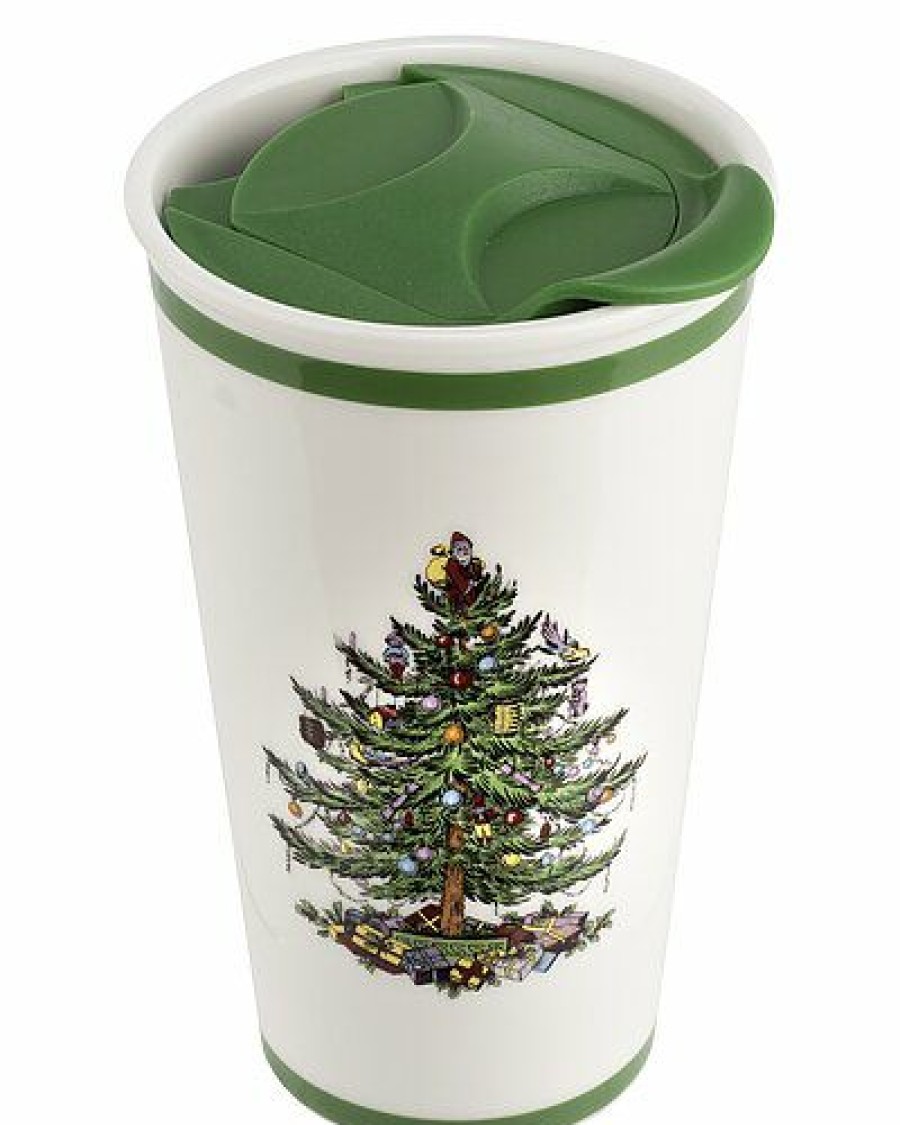 Kitchen & Dining Room * | Spode Christmas Tree Travel Mug With Lid Home