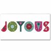 Mirrors & Wall Art * | Joyous Wrapped Canvas Christmas Wall Art By Chichi Decor Home