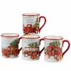 Kitchen & Dining Room * | Home For Christmas Set Of 4 Mugs