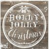 Mirrors & Wall Art * | Christmas Holly Jolly Wrapped Canvas Wall Art By Olivia Rose Home