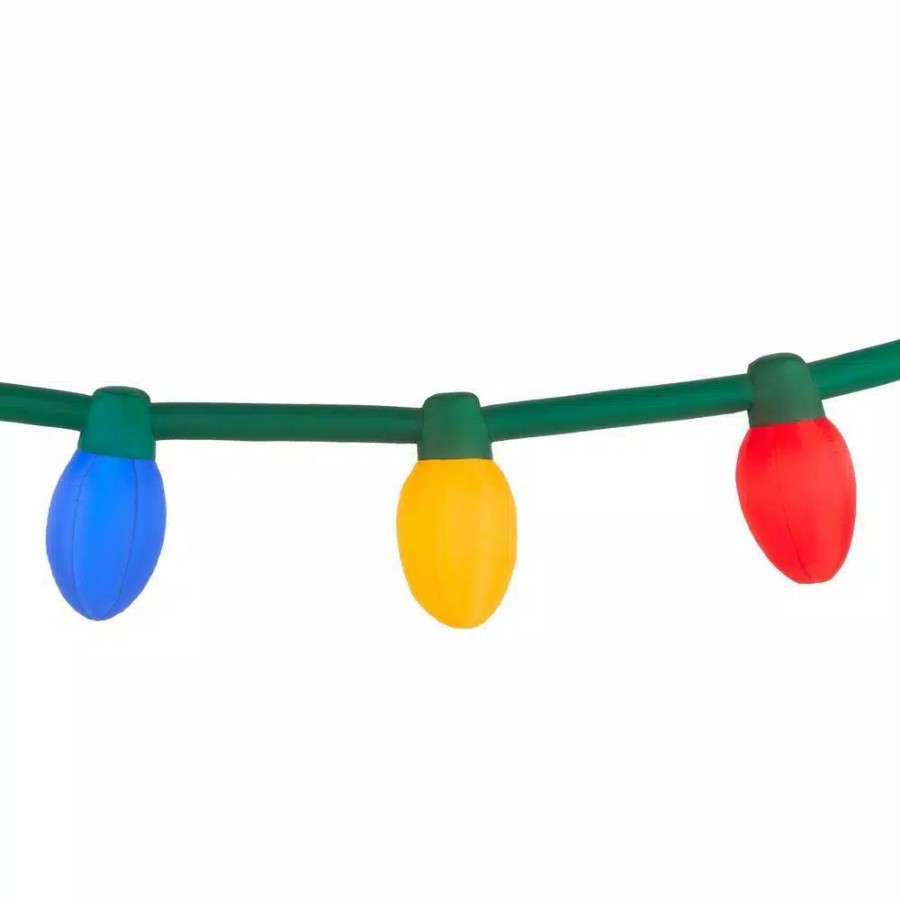 Outdoor Christmas Decorations * | Airblown 2 Ft. Inflatable 6 Ct. Multi Color Christmas Light Bulb String