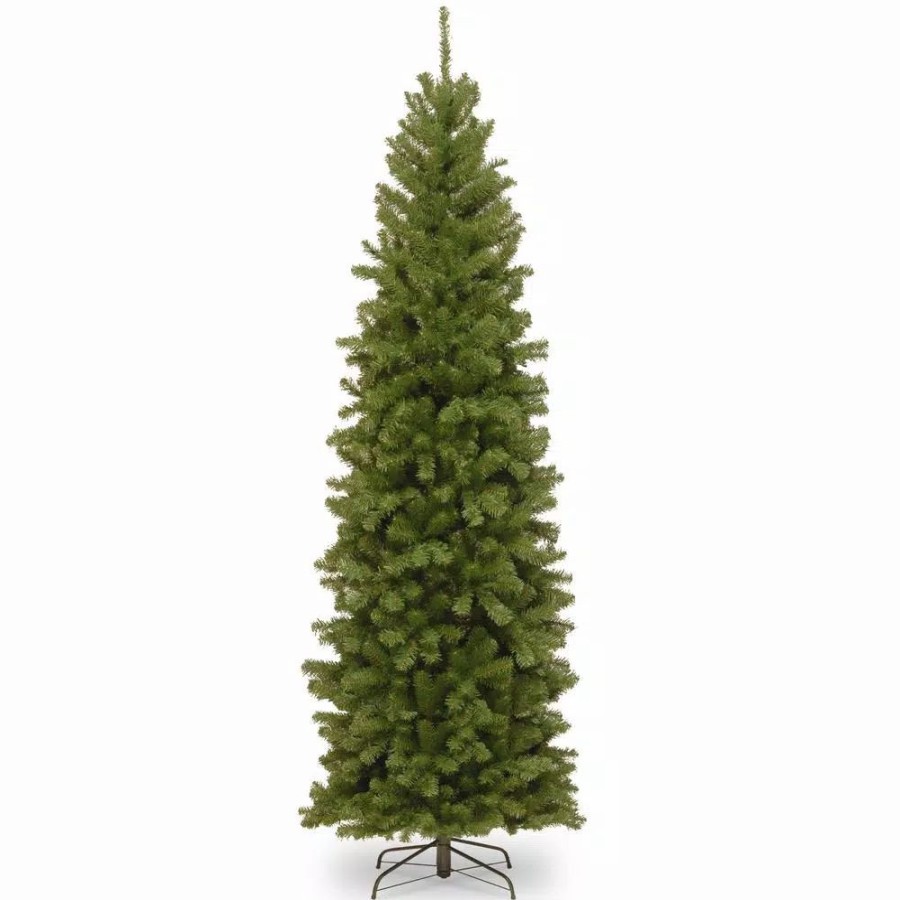 Christmas Trees * | National Tree Company 9 Ft. North Valley Spruce Pencil Slim Artificial Christmas Tree