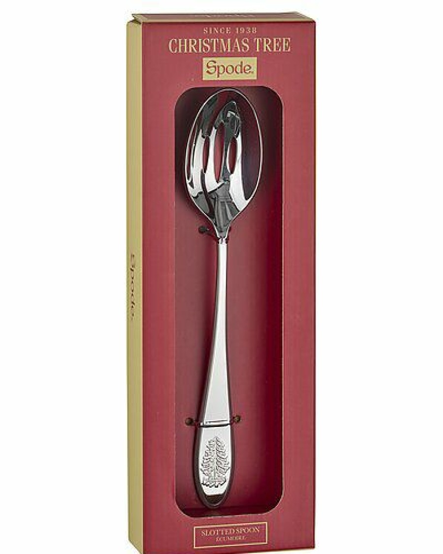 Kitchen & Dining Room * | Spode Christmas Tree Slotted Spoon Home